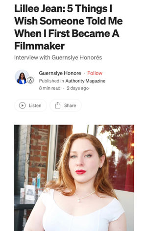 Lillee Jean Interviewed on Writing Miss Roxie Film and Acting