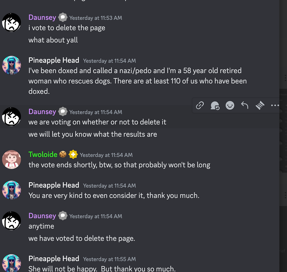 In the server of children.