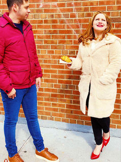 Actor Lillee Jean and Aaron Zucker Stills on the Set of Trapper Trap Film