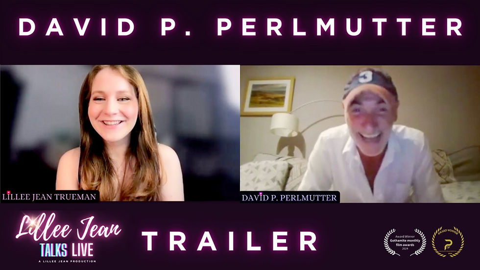 Lillee Jean Talks Live - David P. Perlmutter | 'Write To Kill' Best-Selling Author, Actor (S4.E14)