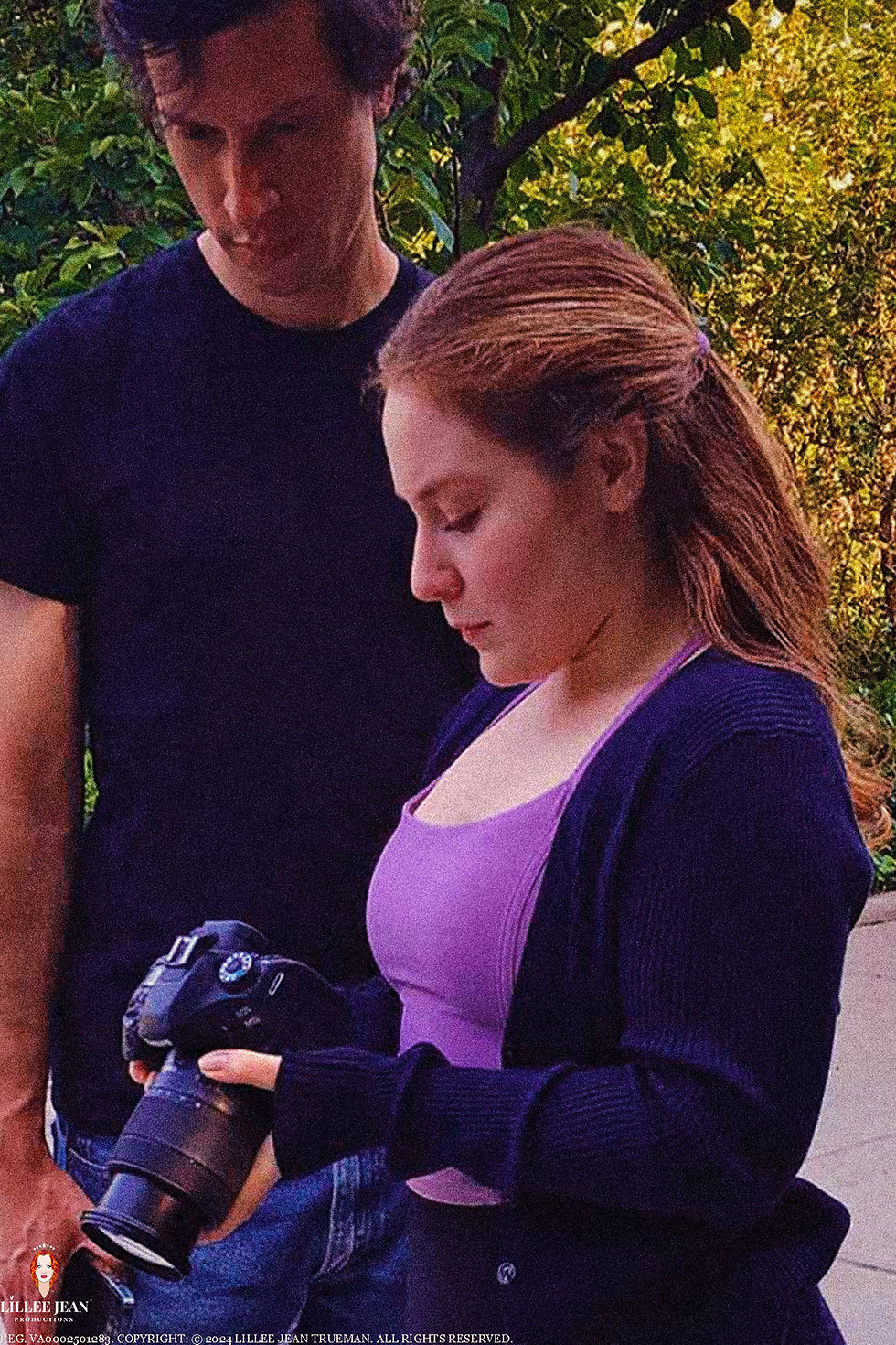 Lillee Jean Trueman Directing 'The Chorus in Our Eyes' Indie Film. Official Series: Lillee Jean Editorials of Twenty-Four. Directed by Lillee Jean. This image is part of a 560-photo group registration (VA0002501283).