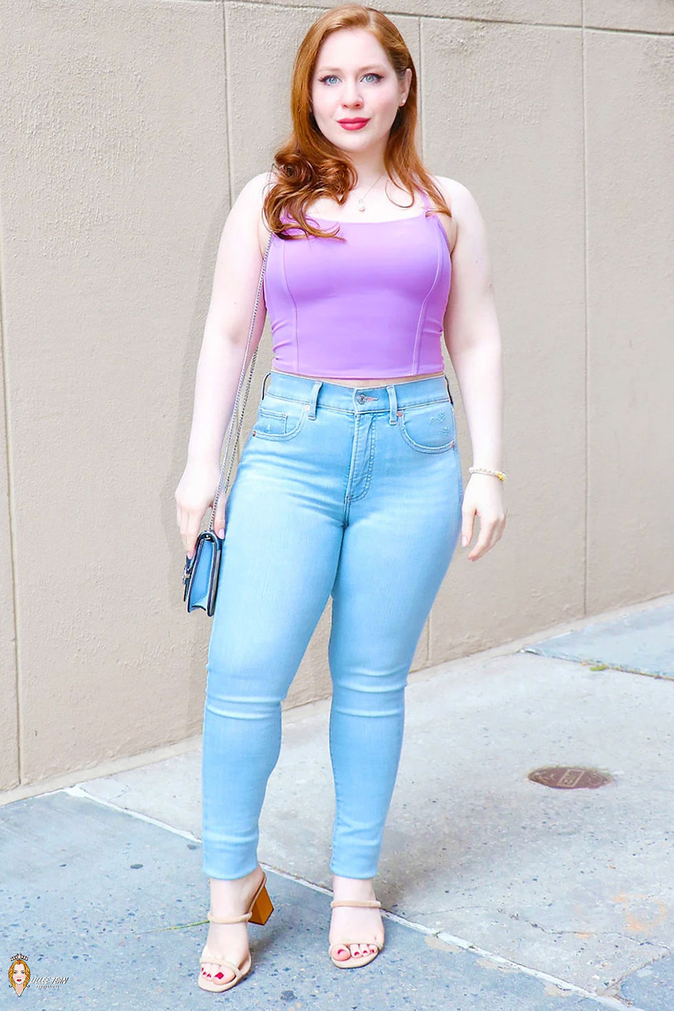 Lillee Jean Off Duty Blue Jeans In Manhattan 2023