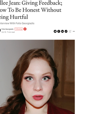Lillee Jean On How To Be Honest Without Being Hurtful: Interview With Fotis Georgiadis 2021