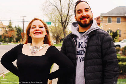 Actress Lillee Jean on Set Today in Queens for the Trapper Trap Movie With Actor Zackary Danhi