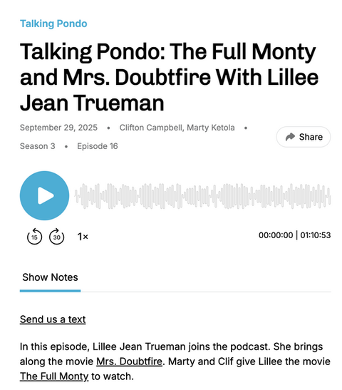 Lillee Jean Trueman Talking Pondo Guest Star Show