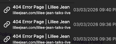 PAGES THEY ATTEMPT TO VISIT DO NOT EXIST ANYMORE.