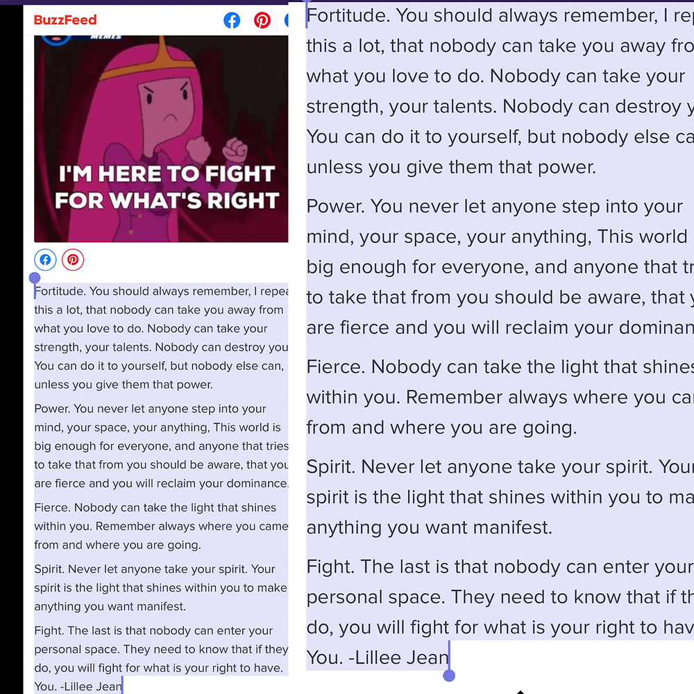 Lillee Jean Buzzfeed Mention: Toughen Up; Resilience | Savio P. Clemente