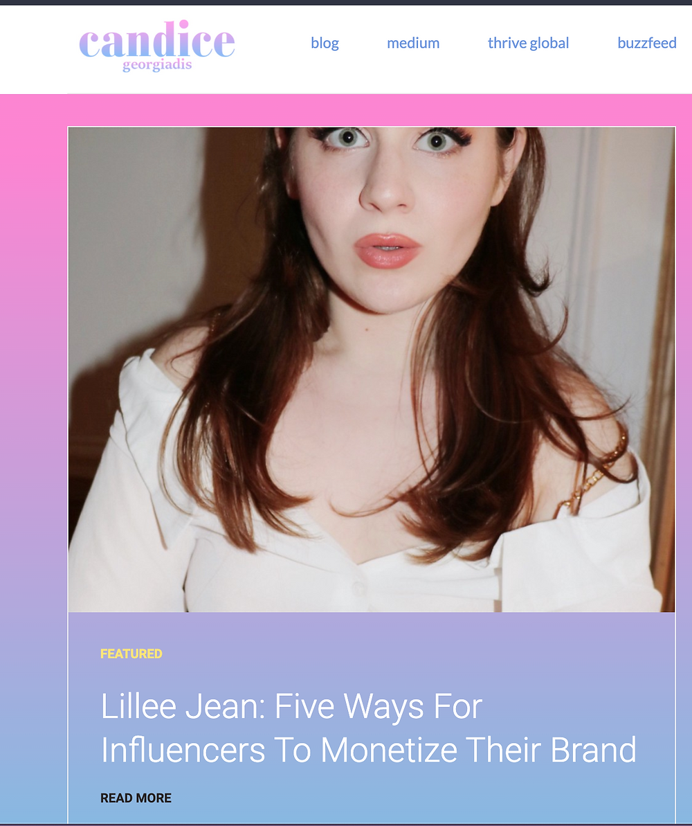 Lillee Jean Monetizing A Brand Interview With Candice Georgiadis 2021