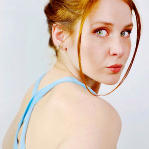 Actress Lillee Jean Striking Eyes Take Focus In Blue Portraits