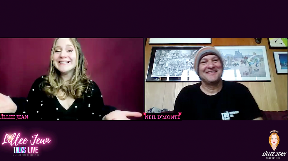 Lillee Jean TALKS! Live - Neil D'Monte | Front Men TV Series, New Music, Storyboards