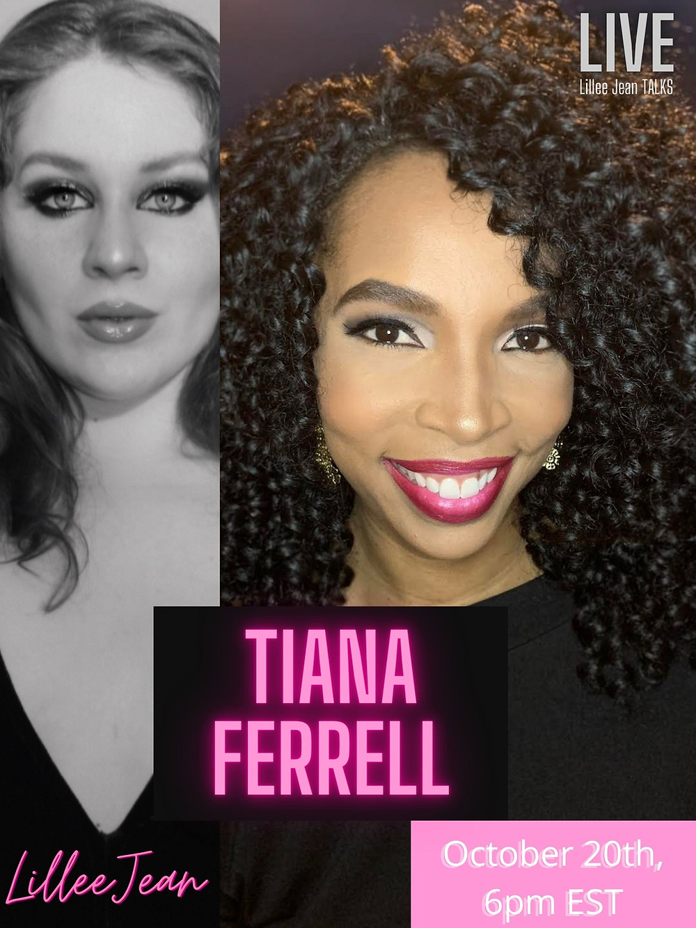 Lillee Jean TALKS Live - Tiana Ferrell - Activist + Ida B. Wells Descendant - (October 20th,6PM EST)