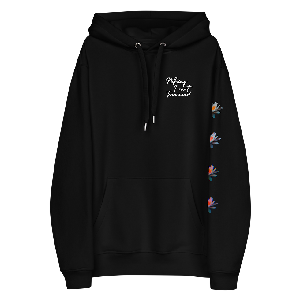 "Nothing I Can't Transcend" Eco Hoodie - Night