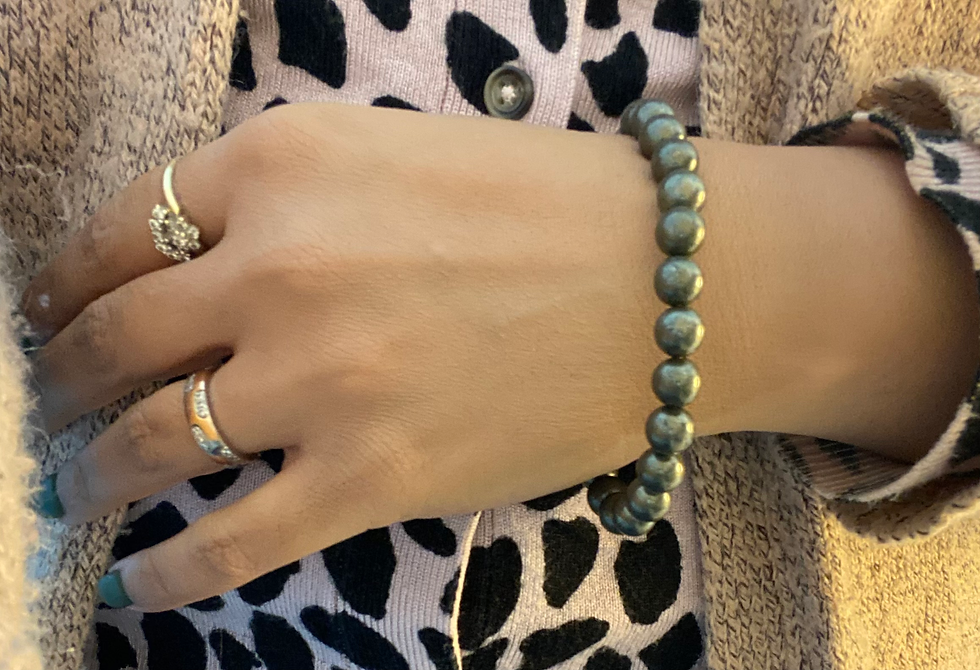 Thumbnail: Pyrite 8 MM Bracelet with Certificate 