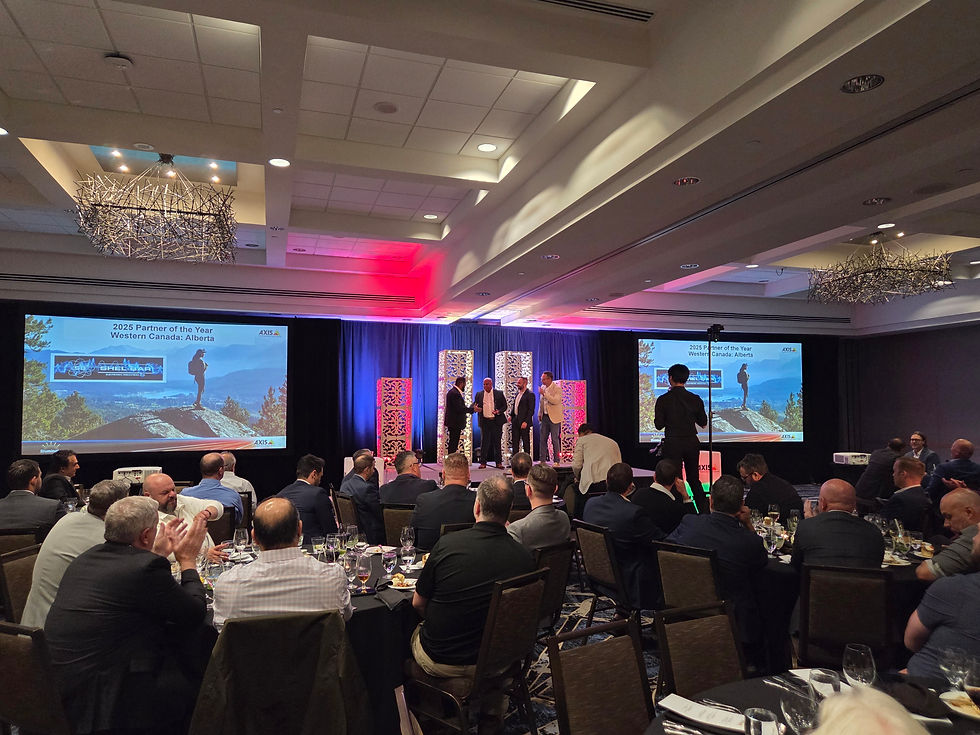 Shel-Bar accepting the Axis Partner of the Year 2025 - Western Canada