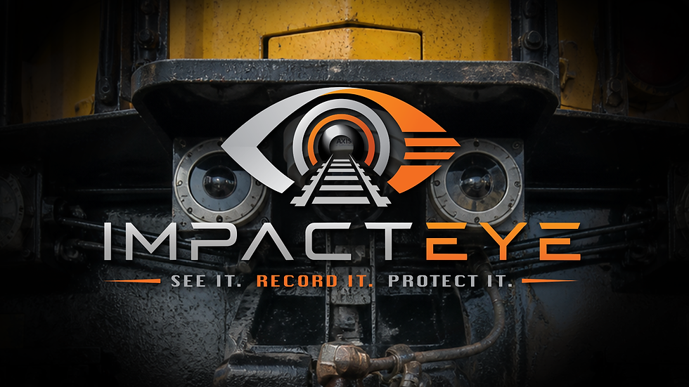 ImpactEye™ Logo in front of train
