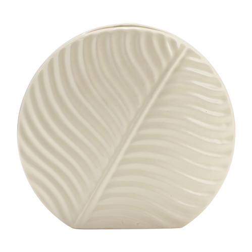 11" Ceramic Round Botanical Vase