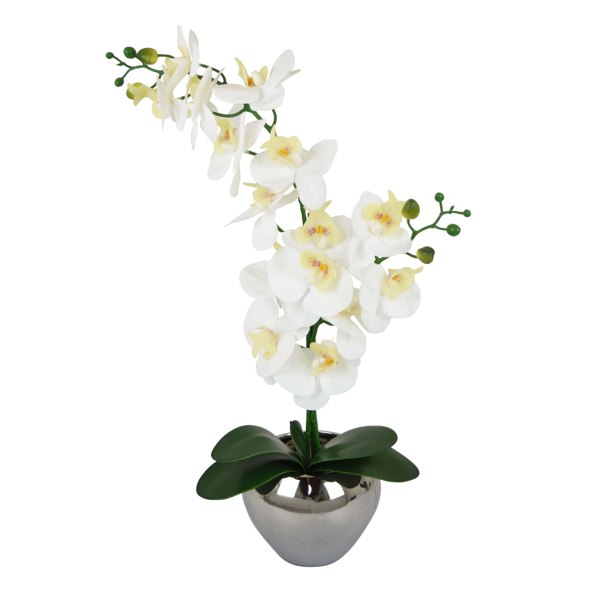 52083 Faux Orchid Flower Pot