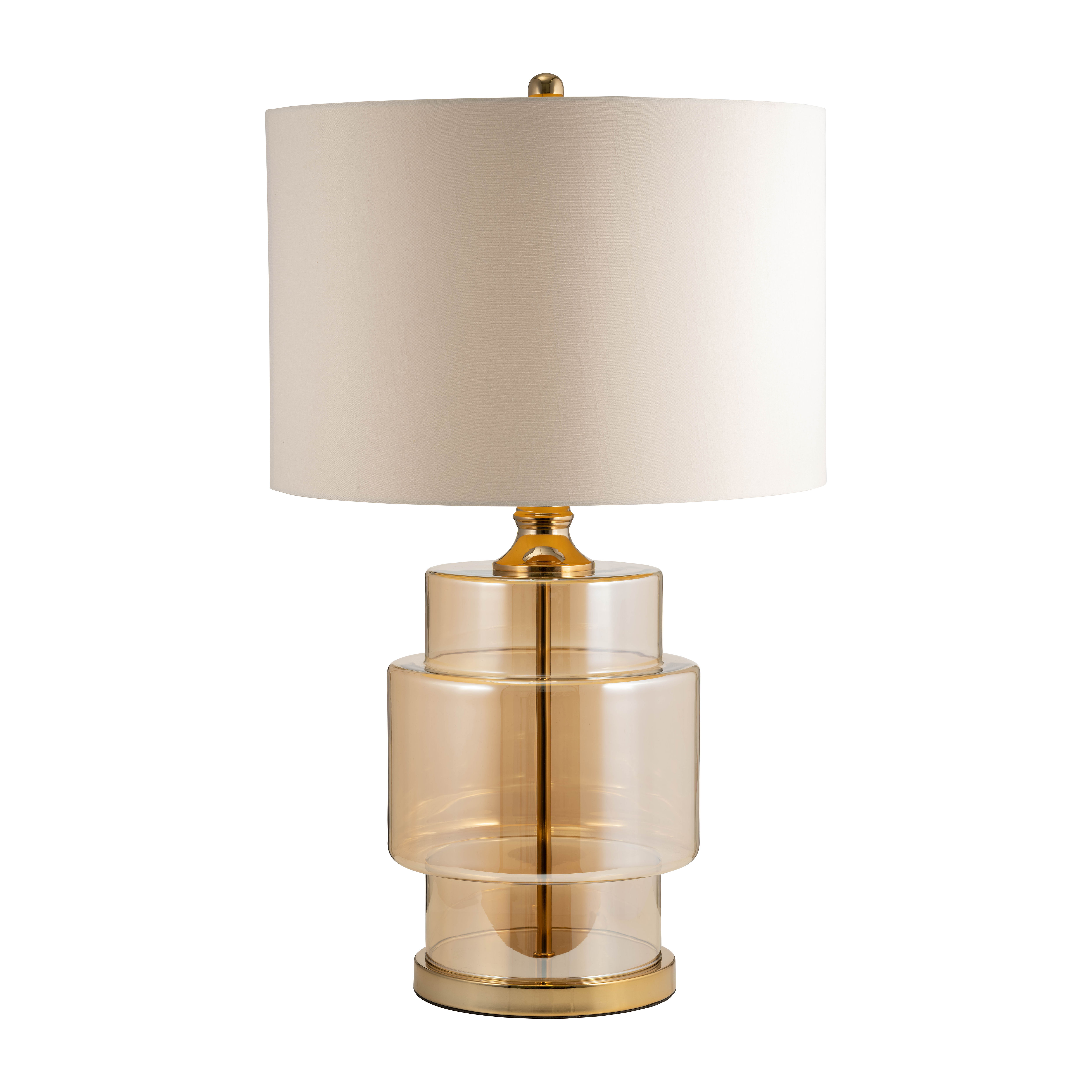 Glass 30" Lamp Gold