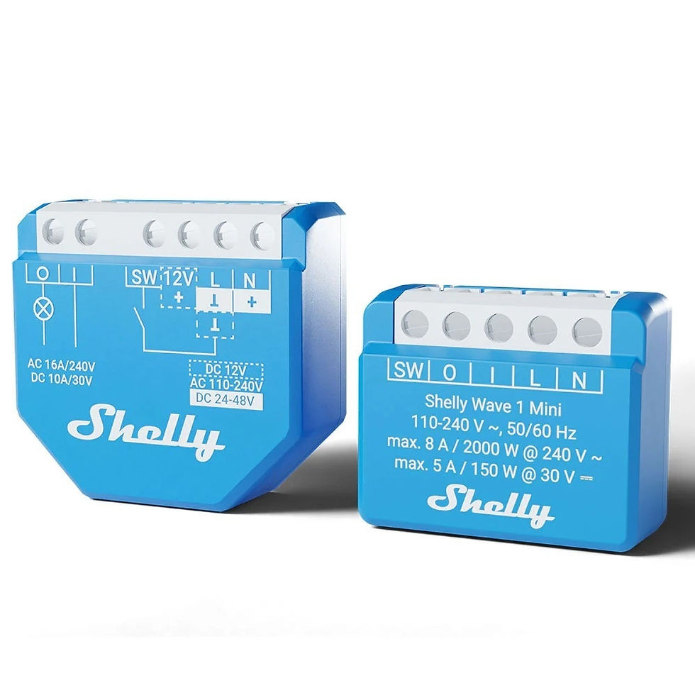 Indexkép: Releu inteligent Shelly Wave 1 Mini LR, Z-Wave Long Range