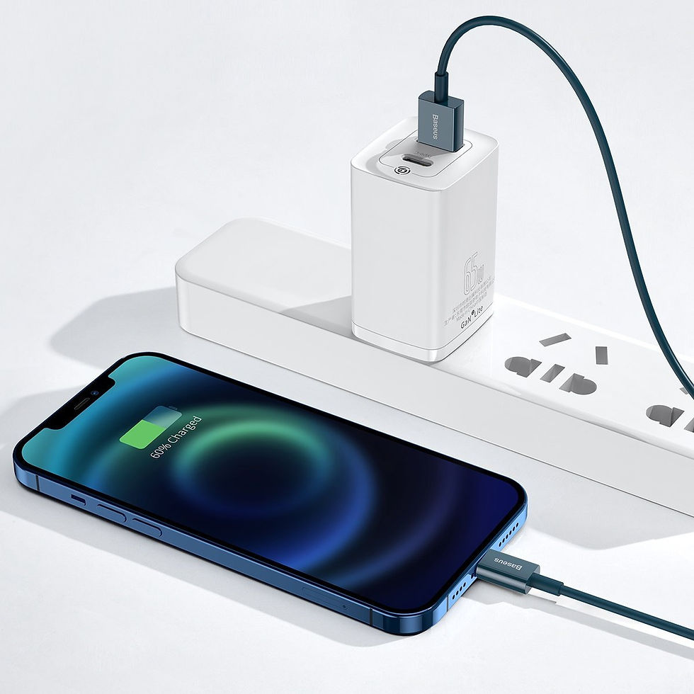 Indexkép: Cablu USB cu fulger de bază Superior Series, 2.4A, 1m (niebieski)