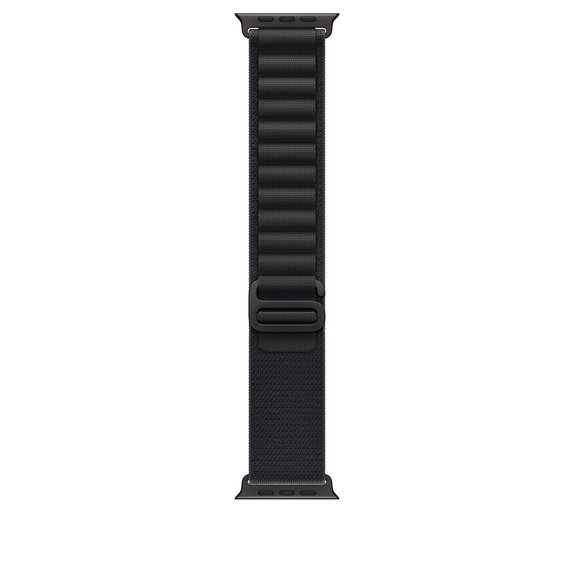 Curea Apple Watch 49mm Alpine Loop, Black, Large, finisaj Black Titanium