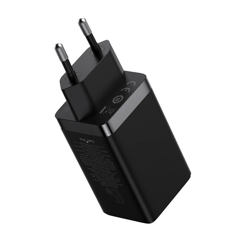 Indexkép: Baseus GaN5 Pro 2xUSB-C + încărcător de rețea USB, 65W (negru)