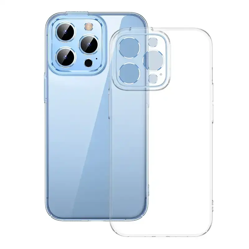 Miniatură: Set carcasă de telefon Baseus Crystal pentru iPhone 13 Pro (transparent) cu