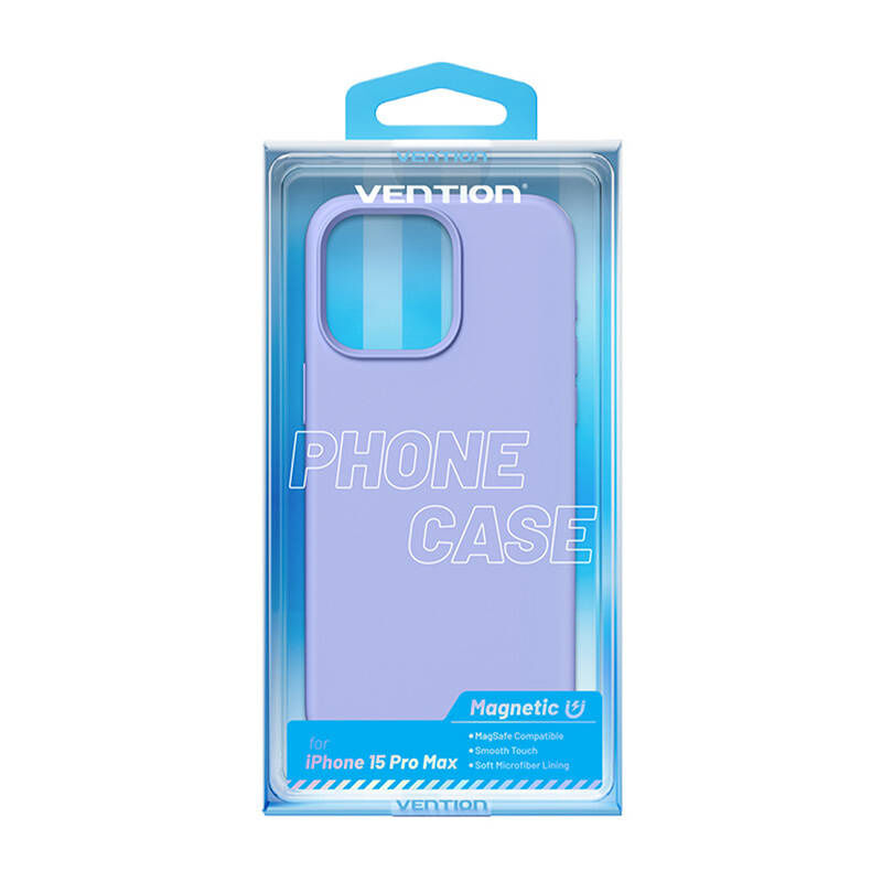Indexkép: Vention KUFV0-40 Carcasă din silicon pentru iPhone 15 Pro Max (violet)