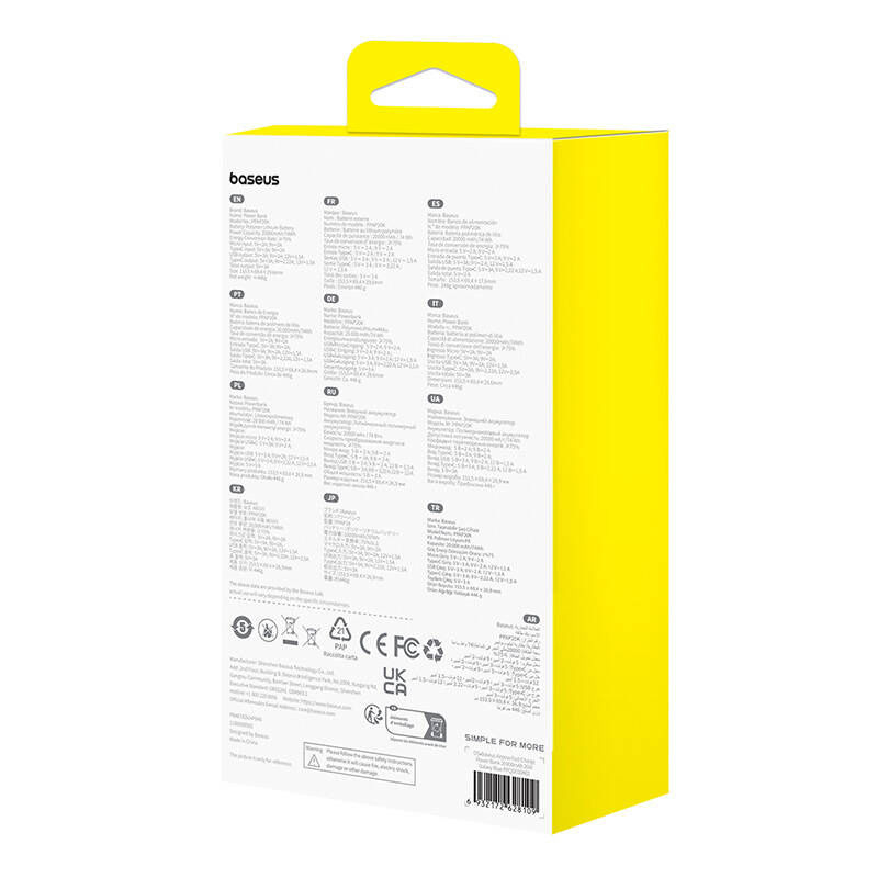 Indexkép: Baseus Airpow 20000mAh 20W powerbank (albastru)