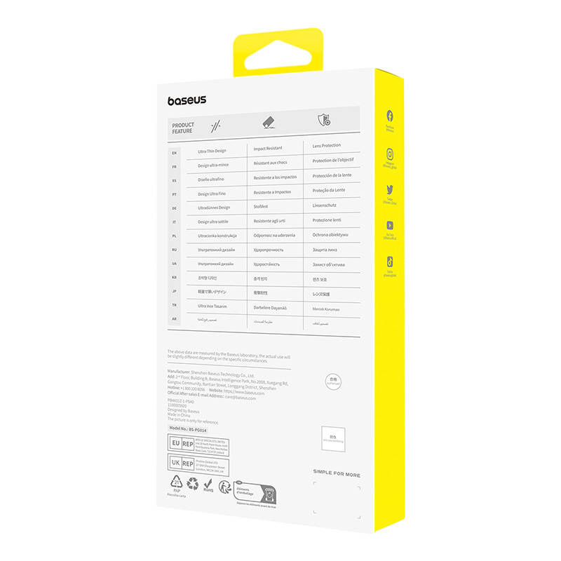 Miniatură: Carcasă de telefon pentru iPhone 15 Baseus OS-Lucent Series (transparent)