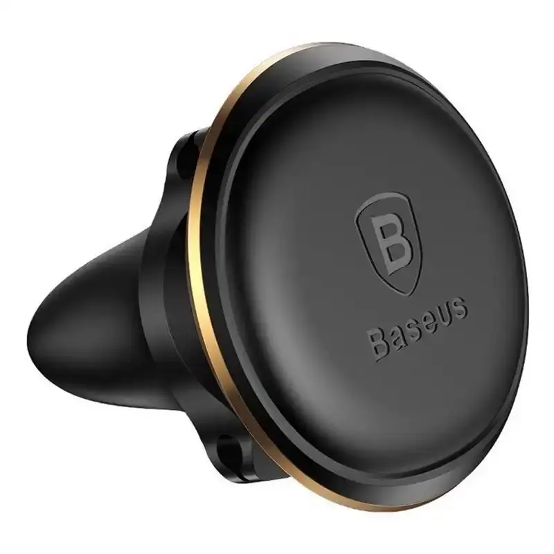 Miniatură: Baseus Magnetic Air Vent Car Mount Holder cu clip de cablu Gold