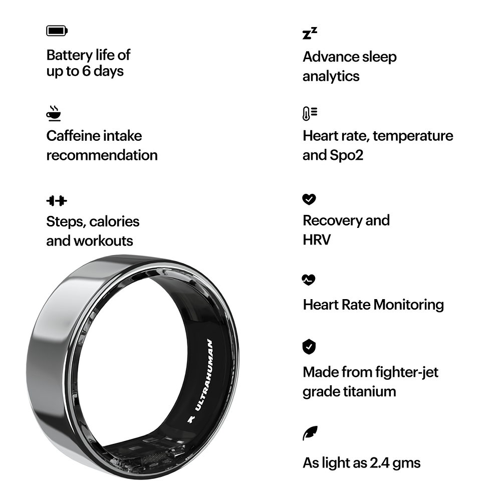 Indexkép: Intelligens gyűrű Ultrahuman Ring Air, Space Silver