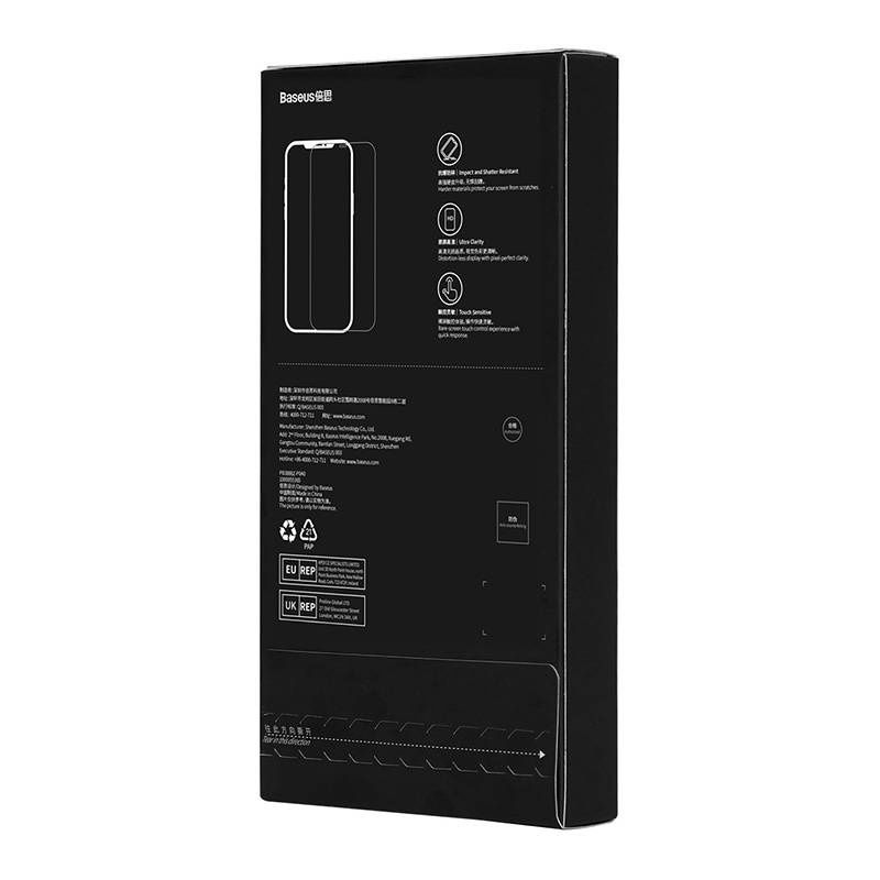 Miniatură: Folie sticlă securizată Baseus 0.4mm Iphone 12 Pro MAX + kit de curățare