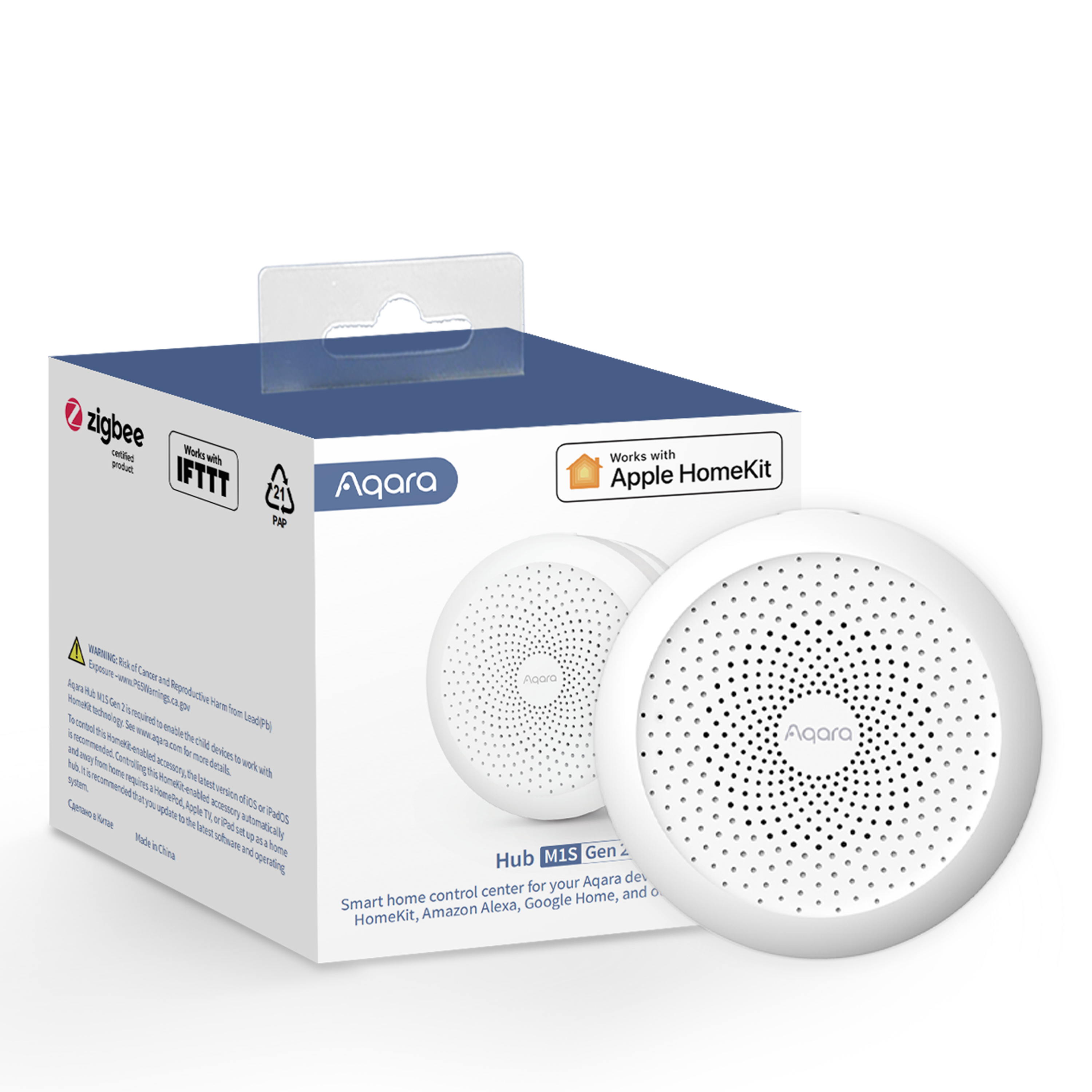 Gateway Aqara HUB M1S Gen 2, Έκδοση EU, ZigBee, Συμβατό με Apple HomeKit