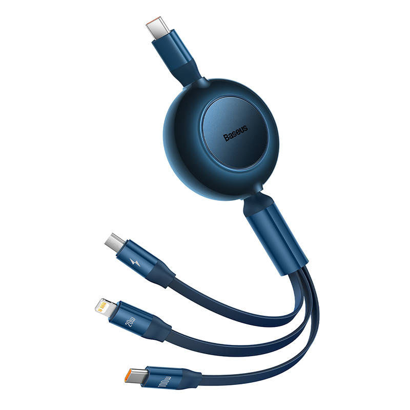 Miniatură: Cablu USB-C 3 în 1 Baseus Bright Mirror 4 pentru micro USB / USB-C / Lightning