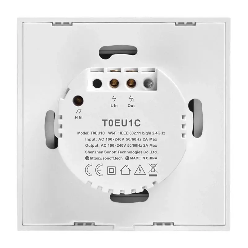 Miniatură: Comutator de lumină tactil WiFi Sonoff T0 EU TX (1 canal)