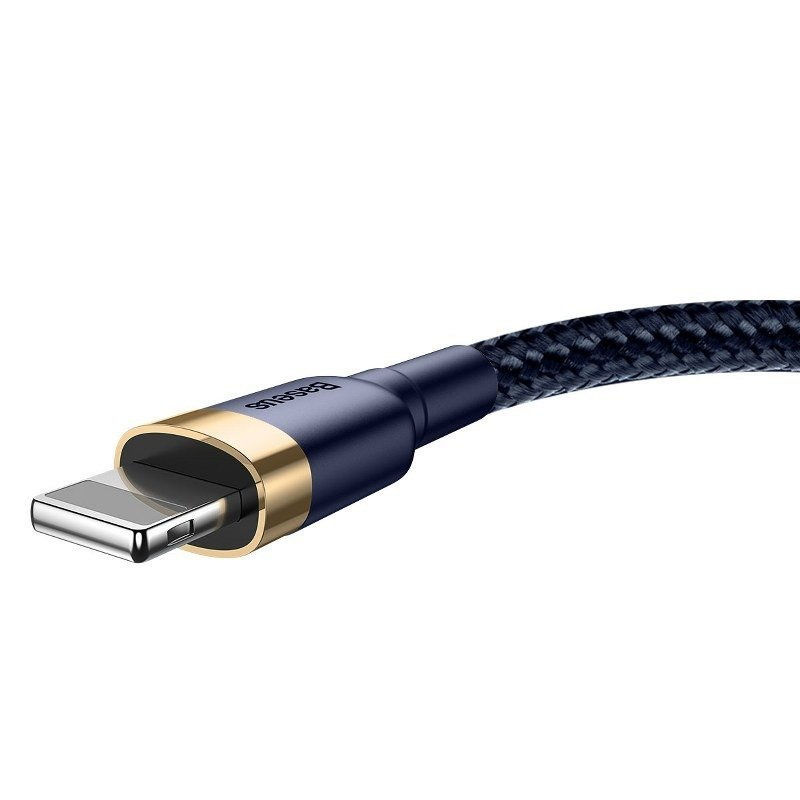 Indexkép: Cablu USB Lightning Baseus Cafule 1.5A 2m (auriu și albastru marin)