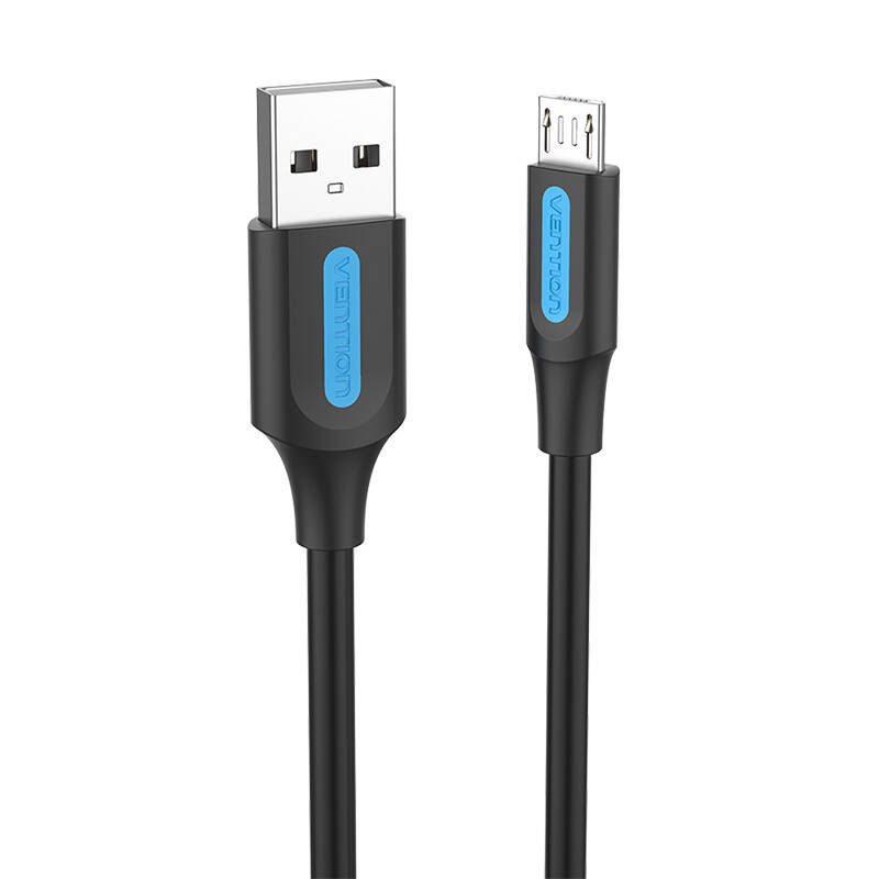 Indexkép: Cablu USB 2.0 A către Micro USB Vention COLBH 3A 2m negru