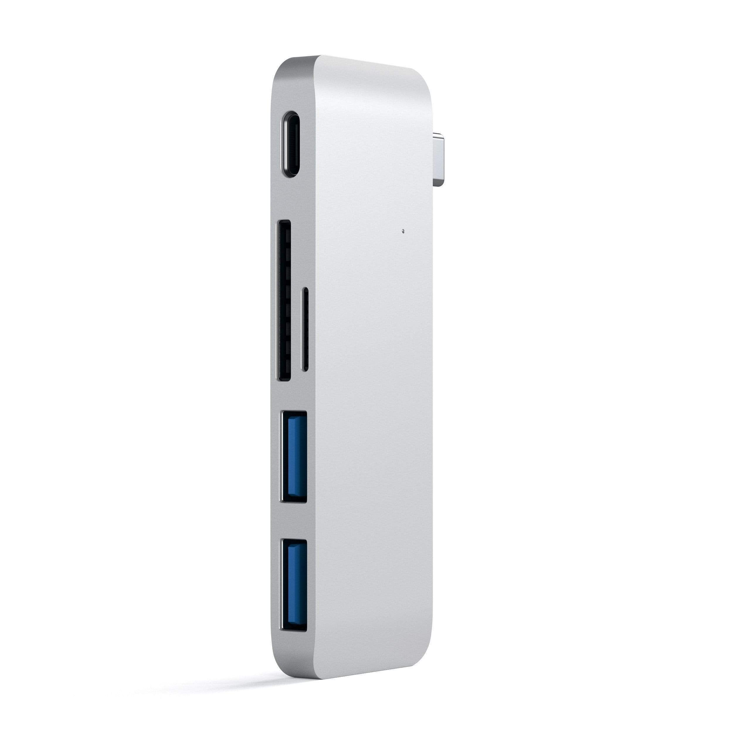 Hub USB-C Aluminium cu 3 Porturi USB 3.0 și Slot MicroSD