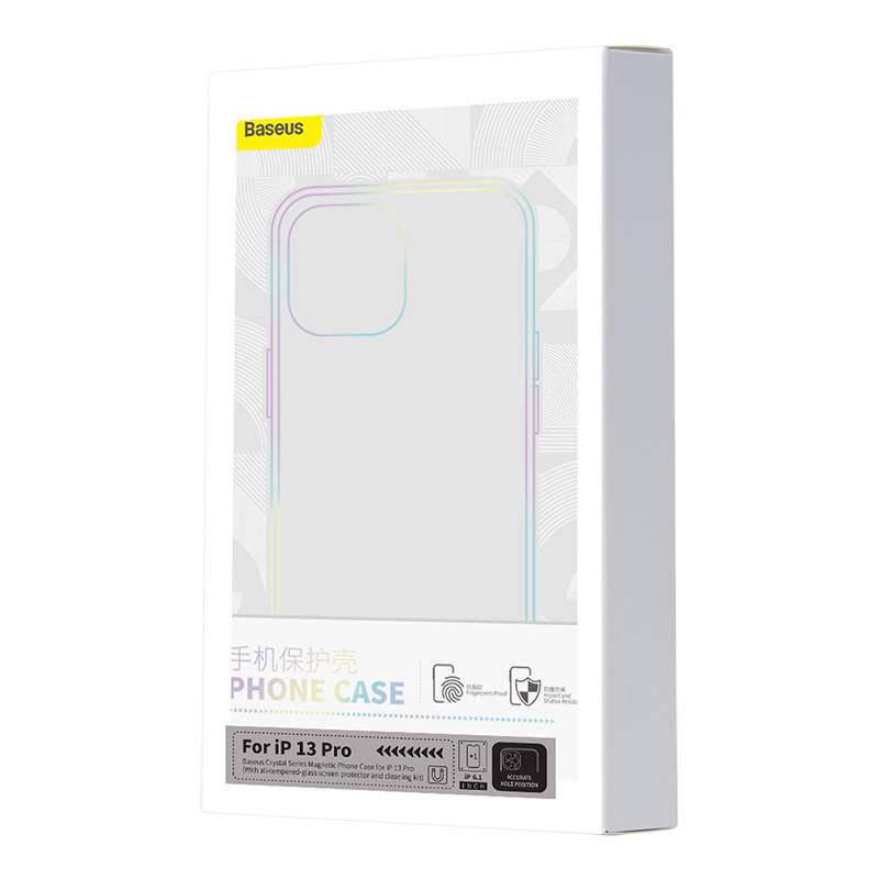 Miniatură: Husă pentru telefon Baseus Magnetic Crystal Clear pentru iPhone13 Pro