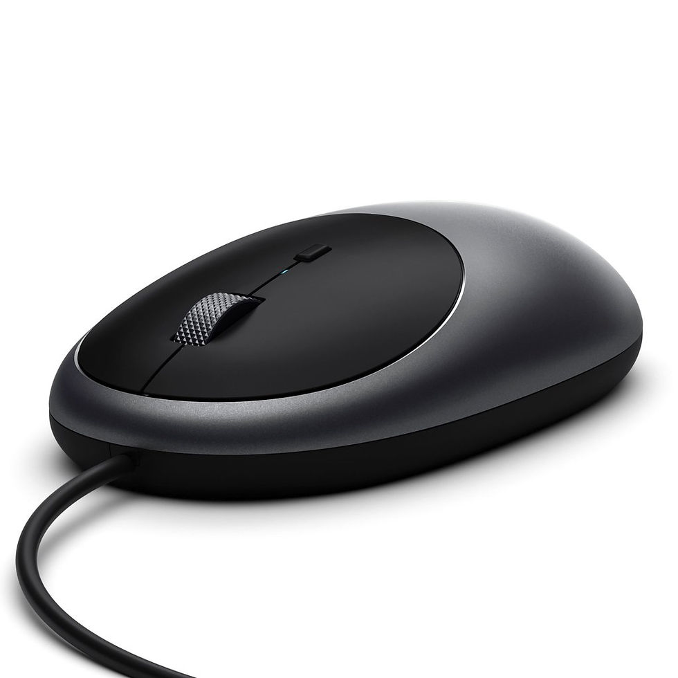 Miniatură: Mouse USB-C Wired Satechi C1, Ergonomic, Alimeniu, Space Grey