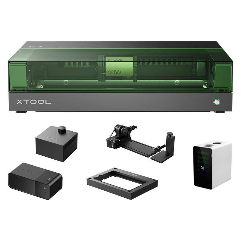 Miniatură: Gravură laser 2 în 1 xTool S1 40W - Kit complet (negru)