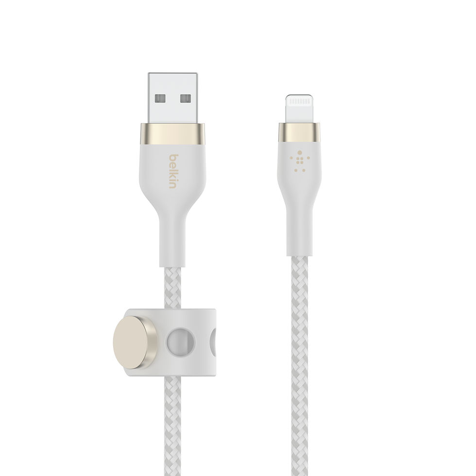Indexkép: Cablu Belkin BOOST CHARGE PRO USB-A la LTG, 3m, Silicon Împletit