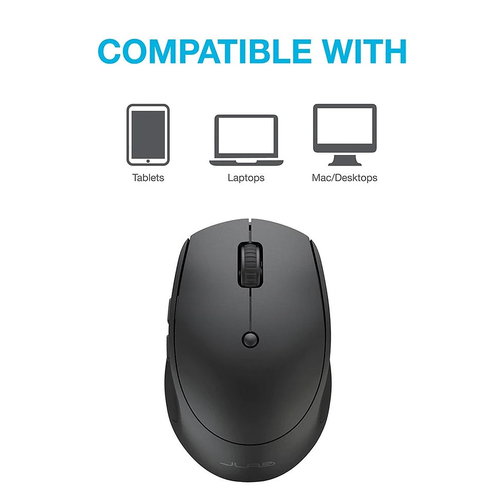 Miniatură: Mouse wireless portabil JLAB Go, conectivitate Bluetooth 5.0