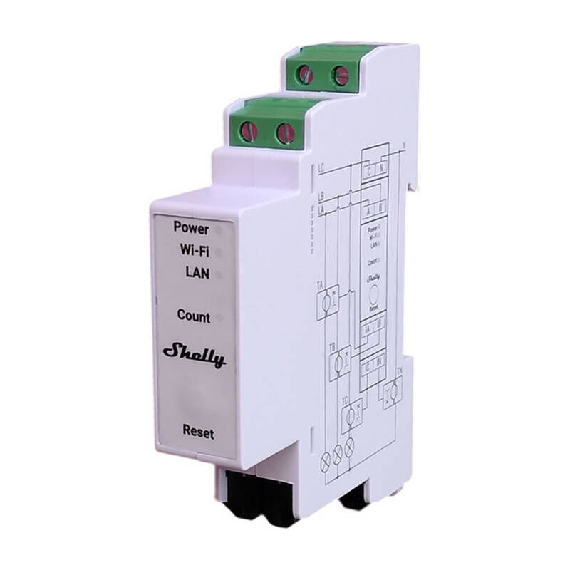 Indexkép: Contor de energie trifazat Shelly PRO 3EM 400A Wi-Fi
