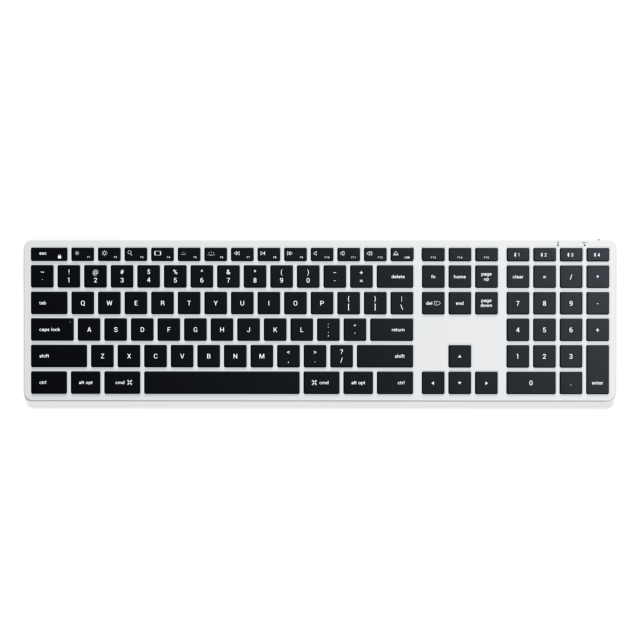 Tastatură Bluetooth Satechi Slim X3, Alb, pentru Mac și Windows