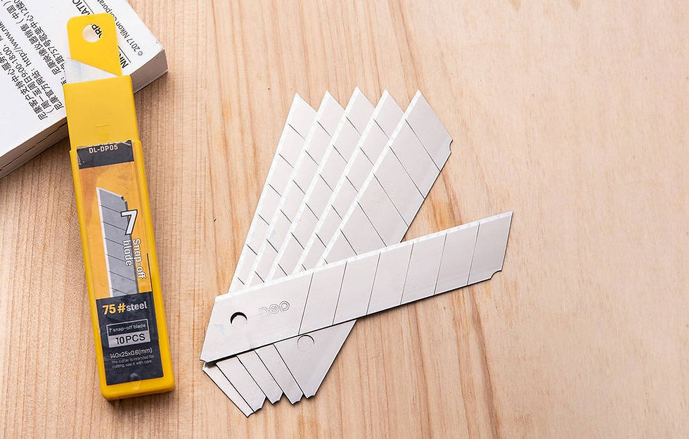 Miniatură: Lame de rezervă Deli Tools EDL-DP05, 25mm, 10 bucăți (argintiu)