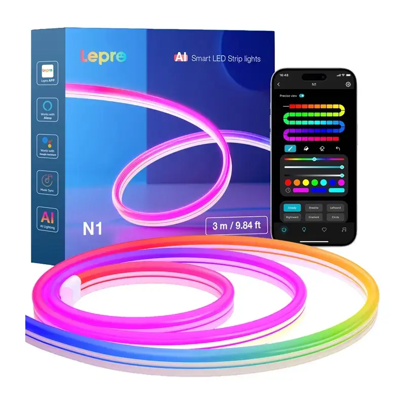Indexkép: Bandă LED neon inteligentă Lepro N1, 3 m