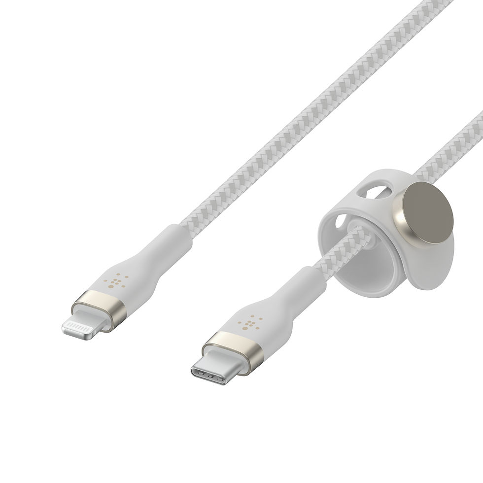 Indexkép: Cablu USB-C la Lightning Belkin BOOST CHARGE PRO, 1M, Alb