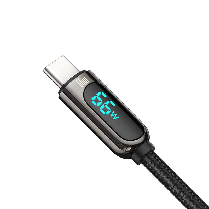 Indexkép: Cablu de afișare USB la USB-C Baseus, 66W, 2m (negru)